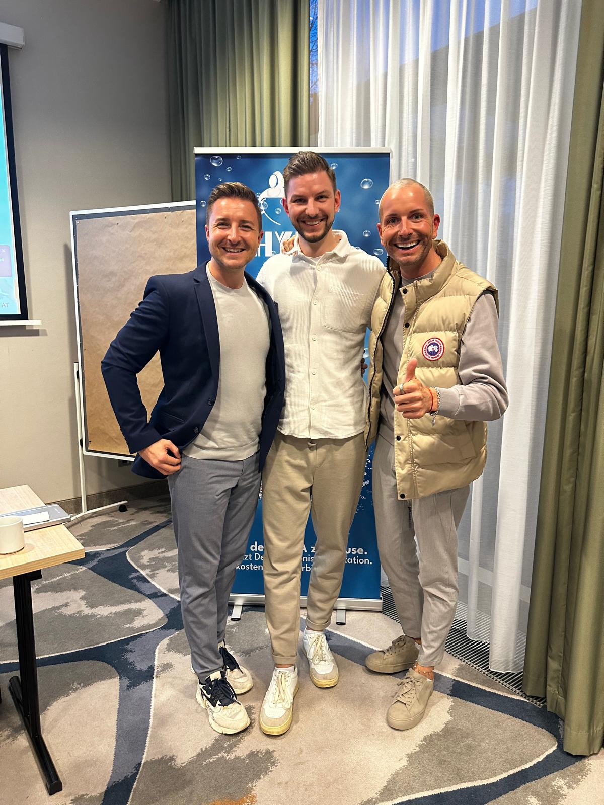 Hendrik Kuhlmann mit den Nawrot Brothers